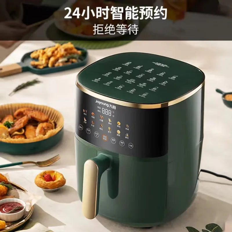 Joyoung Air Fryer, household use, no need to flip food, holographic touch control, all-in-one frying steaming and baking machine