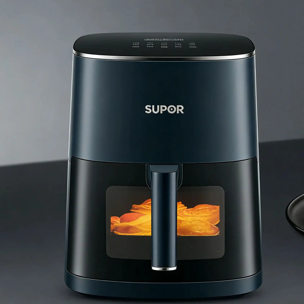 SUPOR 6L Automatic Air Fryer Smart Multifunctional Electric Fryer with Visible Steam Function for Home Use Large Capacity