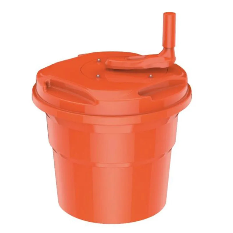 10L 20L Commercial Salad Spinner Hand Crank Vegetable Dehydrator Drain Basket for Restaurant Kitchen