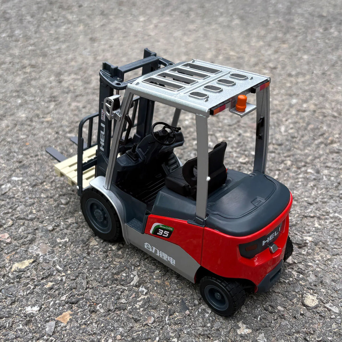 Dealer Edition Model,1:18 Heli G2 Series,3.5T Lithium Battery Forklift Truck,Diecast Model for Collections,Display and Gift