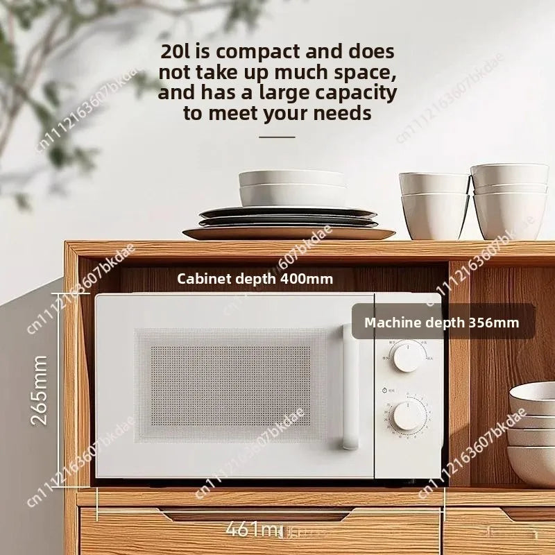 20L household flat-panel microwave oven intelligent automatic multi-function micro-steaming, baking and frying machine