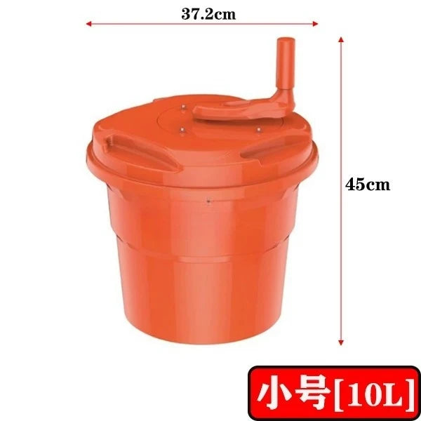 10L 20L Commercial Salad Spinner Hand Crank Vegetable Dehydrator Drain Basket for Restaurant Kitchen