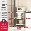 Freestanding Aluminium Kitchen Storage Rack Pull-Out Shelves Adjustable Multi-Tier Widths Caster Wheels Cookware Rice Cooker
