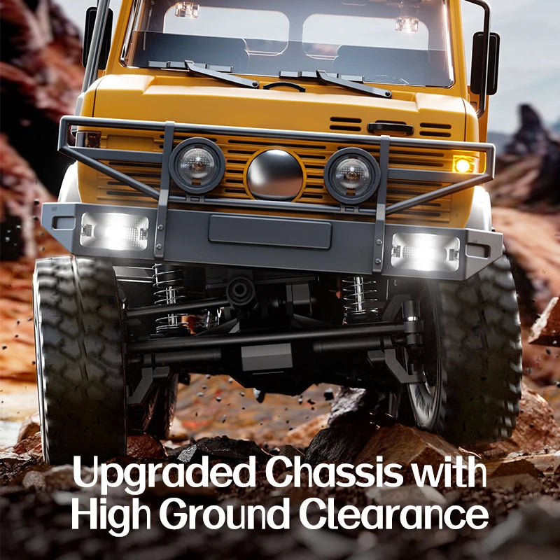 2025 Jjrc C8823 Rc Off Road Remote Control Vehicle 1:18 Unimog Six Wheel Drive Full Scale Climbing Vehicle Adult Toy Gift