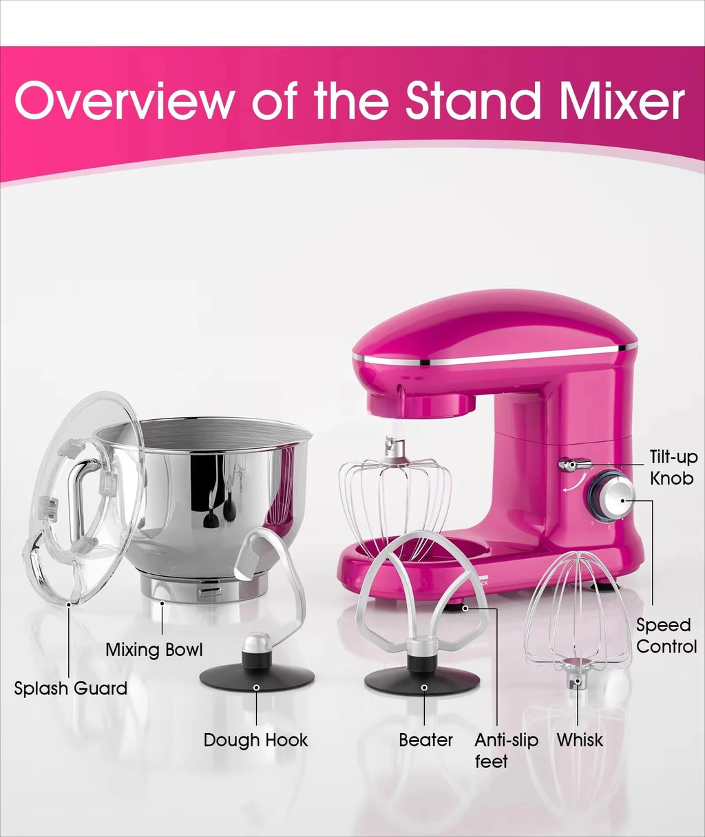 Kitchen Machine Mixer Bowl Action Vertical Mixer Baking Stainless Steel