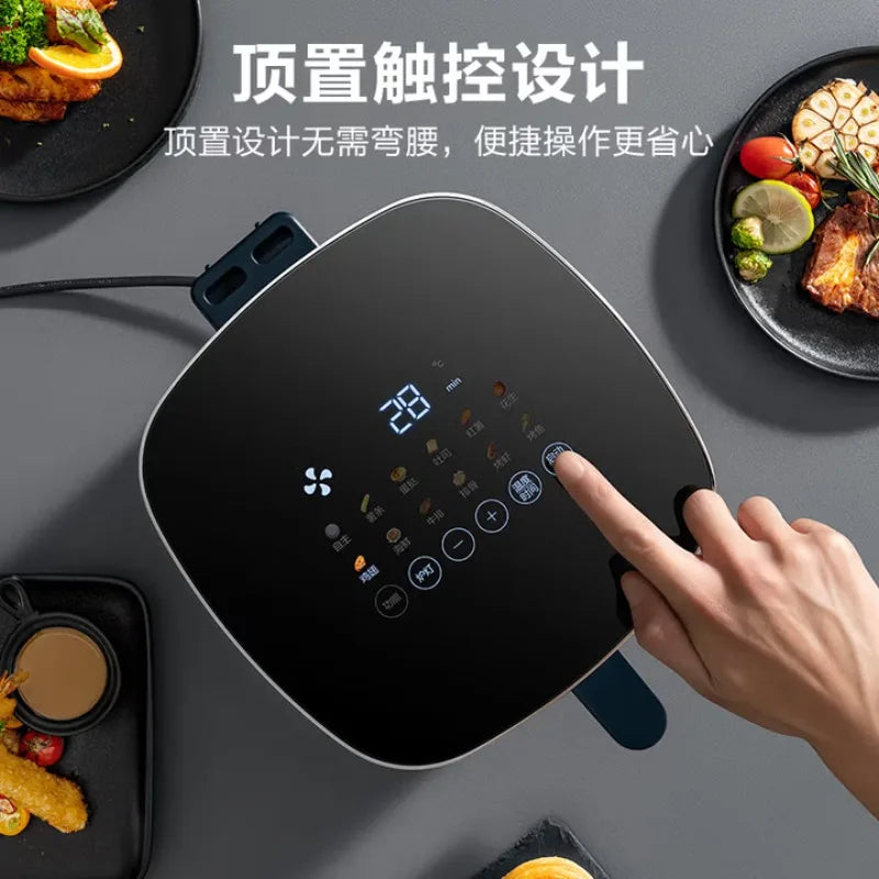 SUPOR 6L Automatic Air Fryer Smart Multifunctional Electric Fryer with Visible Steam Function for Home Use Large Capacity