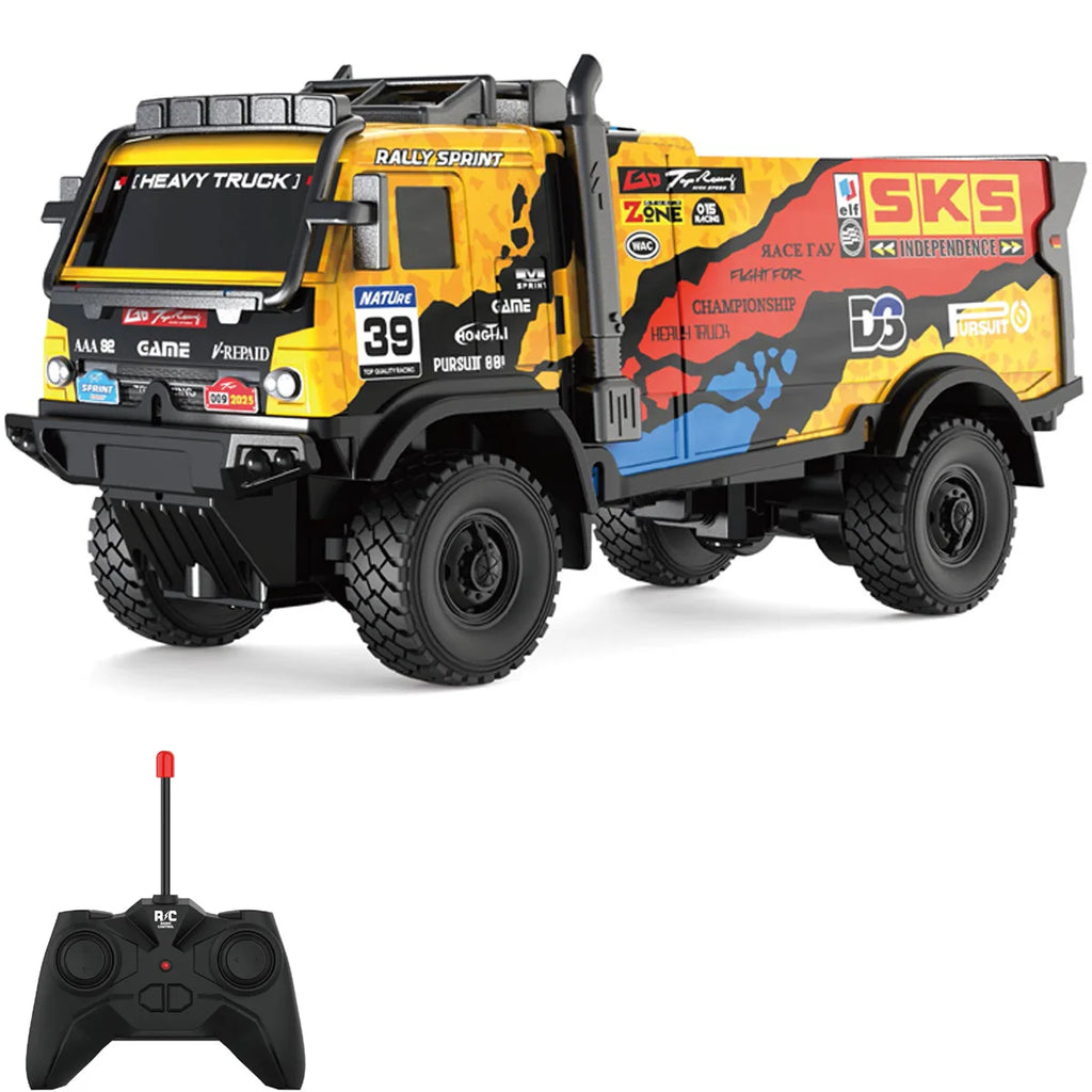 2024 New 1:18 RC Ca Illuminated Graffiti Off road Remote Control Truck Non Charged Boys and Children's Toy Car Festival Gift