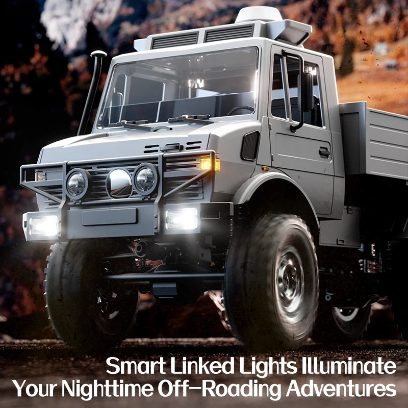 2025 Jjrc C8823 Rc Off Road Remote Control Vehicle 1:18 Unimog Six Wheel Drive Full Scale Climbing Vehicle Adult Toy Gift