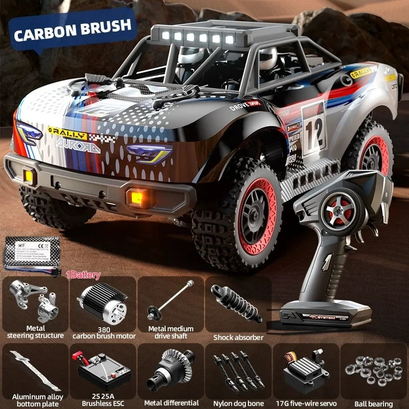 1/18 Scale Remote Control Off-Road Truck Short Cab 80KM/H Brushless High-Speed RC Car Full Proportion  RC Racing Cars
