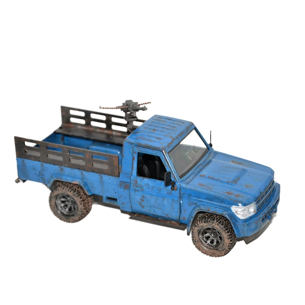 1:18 Scale Soldier Scene Accessory Armed Pickup Truck Vehicle Plastic Model For 3.75 ‘’ Action Figure War Children Toys Gift