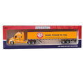 Diecast 1:64 Container Truck Car Model American-style Truck Play Vehicles Alloy Transport Vehicle Collectible Toys