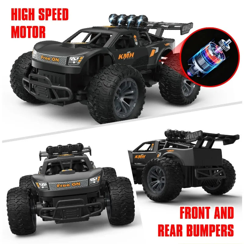 Cool Stuff Funny Gift-40km/h High-speed 4WD Rc Truck,Remote Control Car,1:18 Climb Off-road Rc Cars,Monster Truck,Toys for Kids