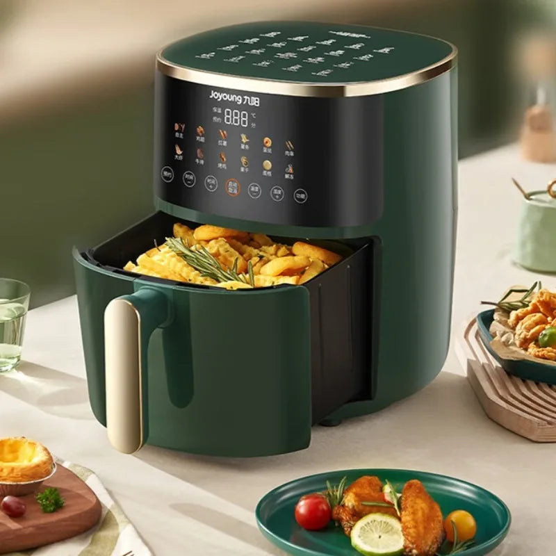 Joyoung Air Fryer, household use, no need to flip food, holographic touch control, all-in-one frying steaming and baking machine