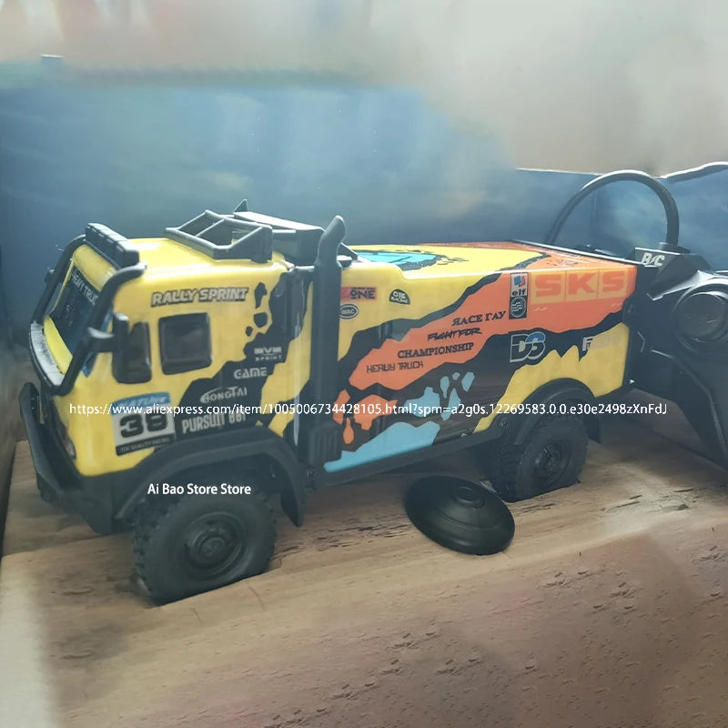 2024 New 1:18 RC Ca Illuminated Graffiti Off road Remote Control Truck Non Charged Boys and Children's Toy Car Festival Gift
