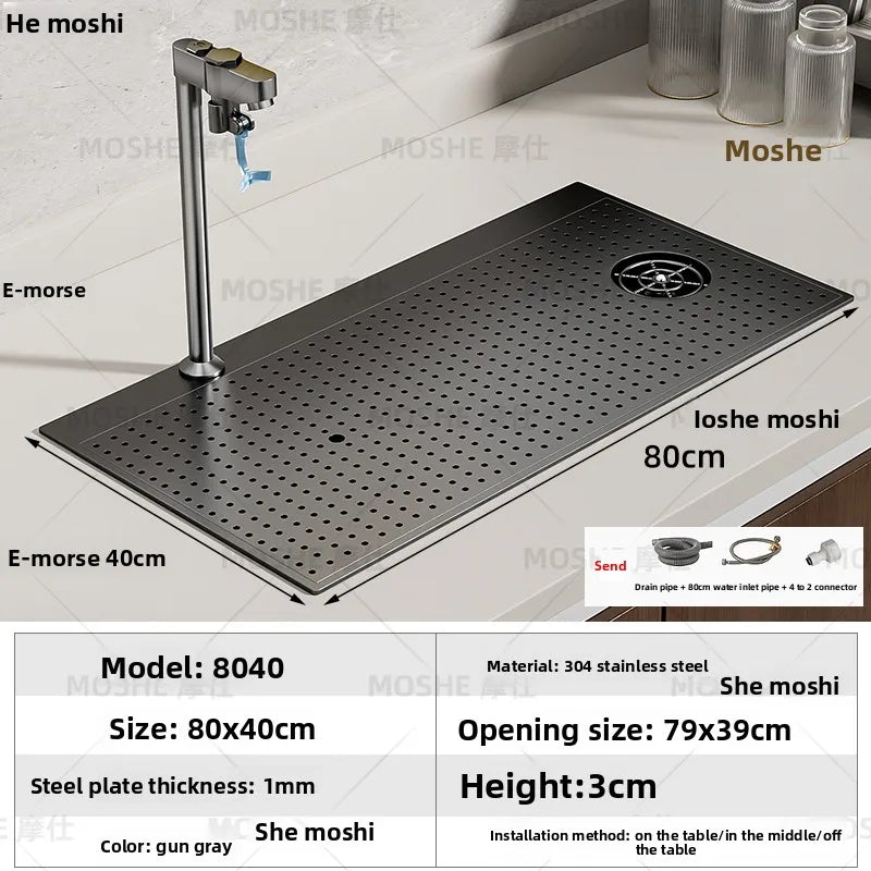 High Pressure Automatic Cup Washing Device Stainless Steel Embedded Glass Rinser For Coffee Shop Bar Counter