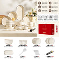 Aesthetic Full Set Dinner Set Plate Design Unique Elegant Ceramic Dinner Set Luxury Kitchen Designer Bajilla Ceramica Dinnerware