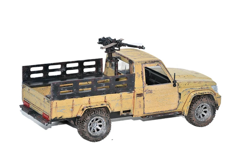 1:18 Scale Soldier Scene Accessory Armed Pickup Truck Vehicle Plastic Model For 3.75 ‘’ Action Figure War Children Toys Gift