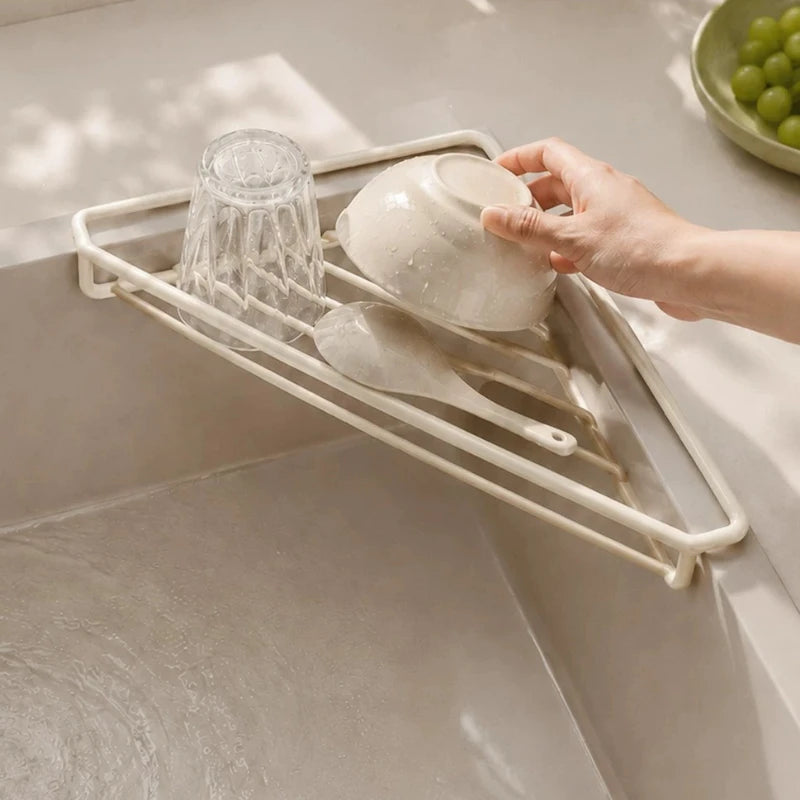 Under Sink Sponge Rack Kitchen Organizers Shelf Display Room-specific Holder Storage Floating Casa E Cozinha House Accessories